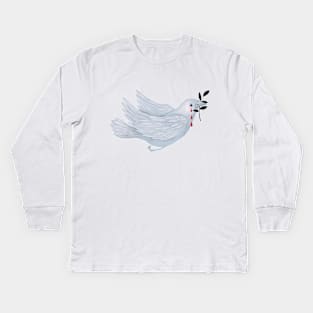 bird of peace Kids Long Sleeve T-Shirt